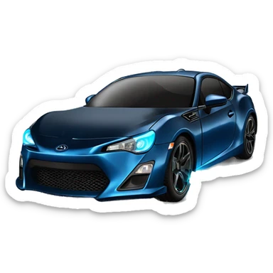 Fr-s Haunted Darth Vader’s dark pearl-blue race car, glowing light saber bumpers  sticker