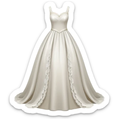 A wedding dress sticker