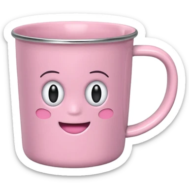 Quiero una taza de la marca standly de color rosa pastel sticker