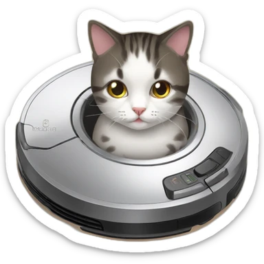 roomba cat sticker