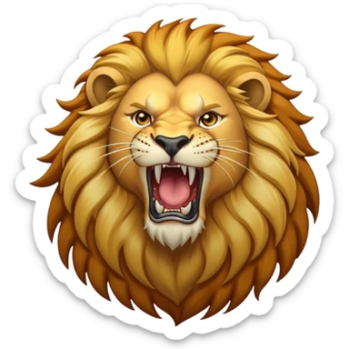 roaring lion sticker