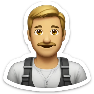 hombre de negocios que encoje los hombros a sticker