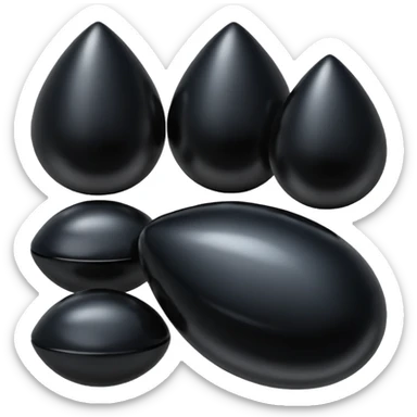 Objetos negros sticker