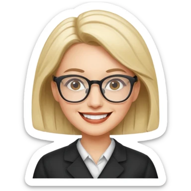 ahora el perfil de la misma profesora sticker