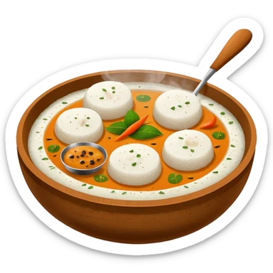 Idli and sambar sticker