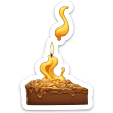 Gars qui fume pendant son anniversaire sticker
