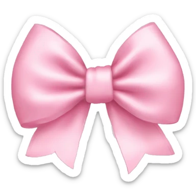Baby pink bow  sticker