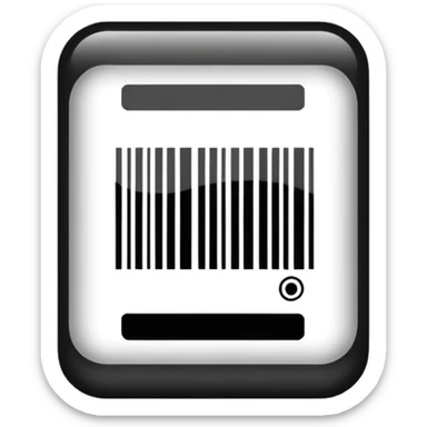 barcode, simple, clear, no text sticker