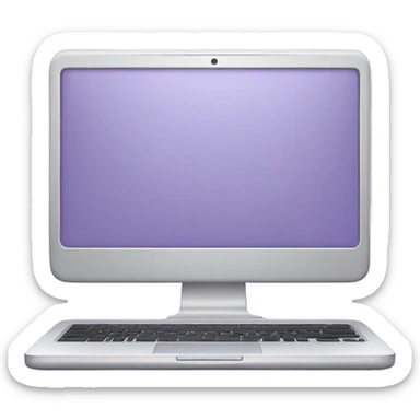 light purple laptop sticker