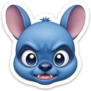 Stich angry sticker