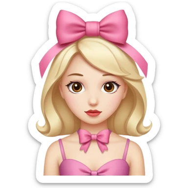 bow little coquette  sticker