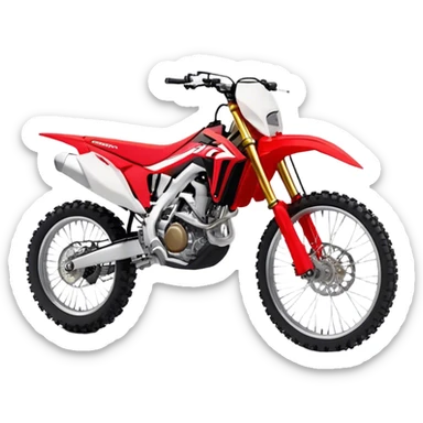Honda CRF (Dirtbike) - Honda CRF250R (Model Year: 2022) (Iconic colour: Red) sticker