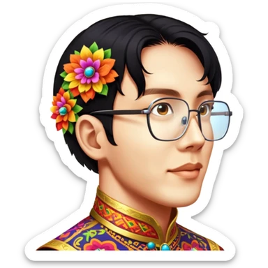 Folkloric Dancer sticker