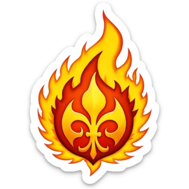 burning legion symbol sticker