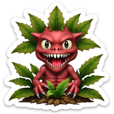 Créame un emoji de demogorgones como los de stranger things  sticker