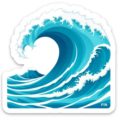 blue wave curacao fifa sticker
