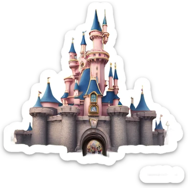 Disneyland paris castle sticker