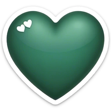 Corazón verde oscuro  sticker