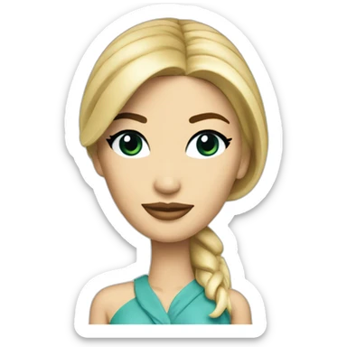 Flirty ivanka trump tall figurine sticker