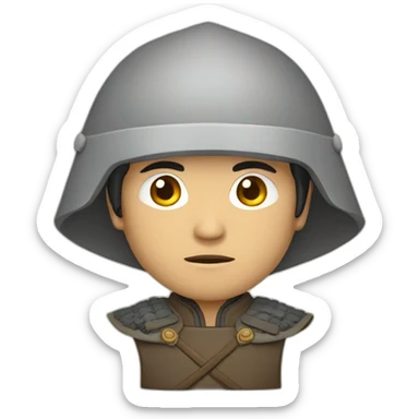 Mongol hero sticker