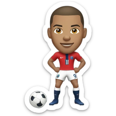 kylian mbappe, psg, buff, world cup, soccer sticker