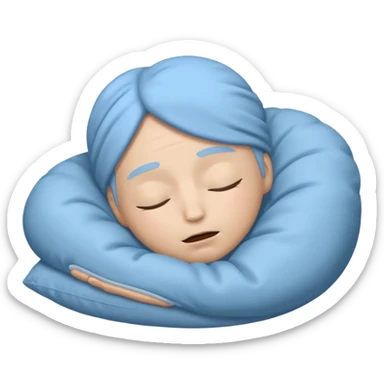 REM Sleep in the style of an iOS emoji sticker