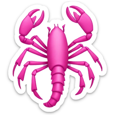 Pink scorpion  sticker