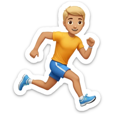 Running to brunch sticker