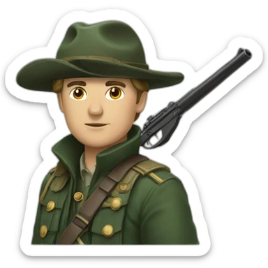 Un chasseur sticker