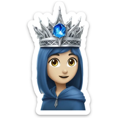 The Ravenclaw Diadem is a tiara-like object with, made of gleaming silver and set with glittering blue gem. It is enchanted to enhance the wisdom and intellect of its wearer. Voldemort turned embedding a fragment  sticker