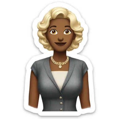 aunt who looks super rich sticker