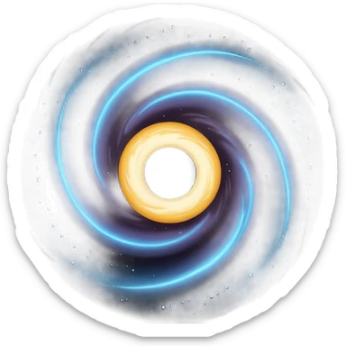 Black hole from side sticker