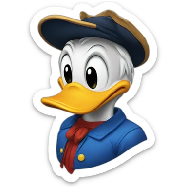 Donald duck sticker