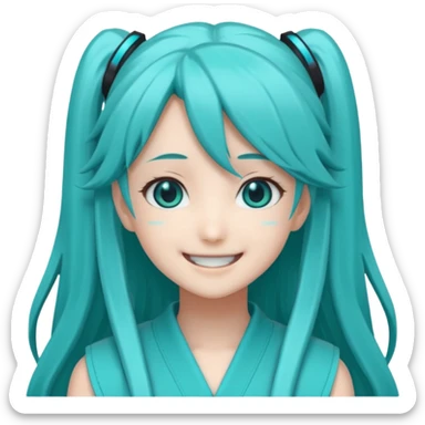 Hatsune Miku smile sticker