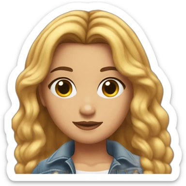 Addison Rae in jean sticker