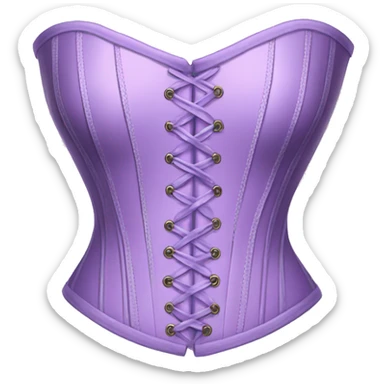 pastel purple corset  sticker