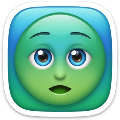 create me a discord success emoji in the form of a "W" with a blue to green gradient that is bold and eyecatching sticker