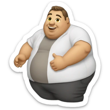 Fat man scoop sticker