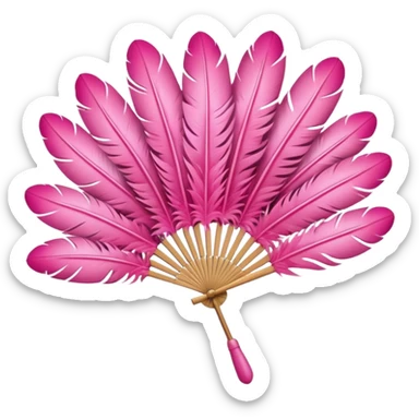 a-dovetail-consisting-of-pink-feathers-that-spread-out-in-a-fan-shape.-without-the-dove. sticker