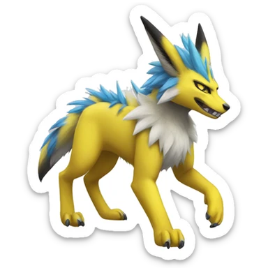Lombax-Renamon-Zeraora full body sticker