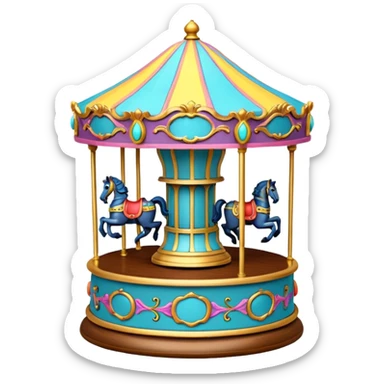 Carousel Music Box sticker