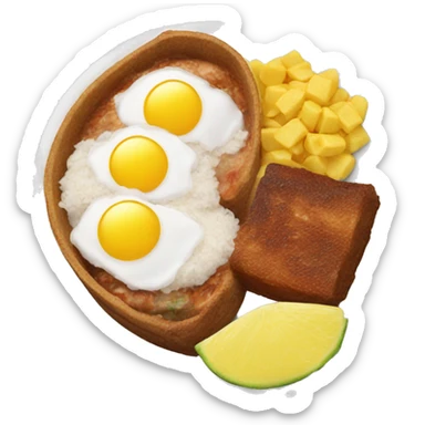 bandeja paisa colombiana sticker