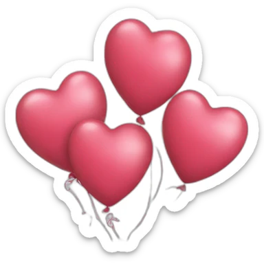heart Ballons sticker