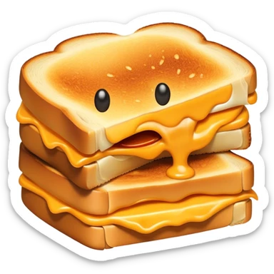 Horrified grilled cheese  sticker