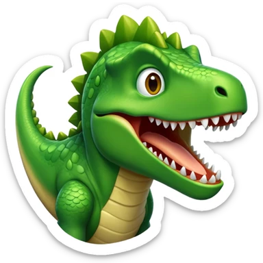 dinasour laughing sticker
