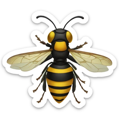 dead wasp sticker