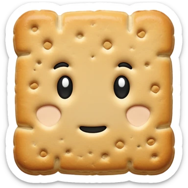 Biscuit simple sans visage sticker