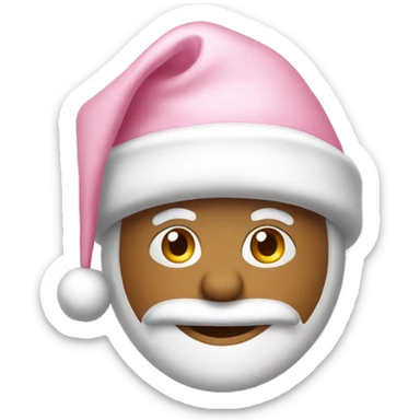 Light pink Santa hat  sticker