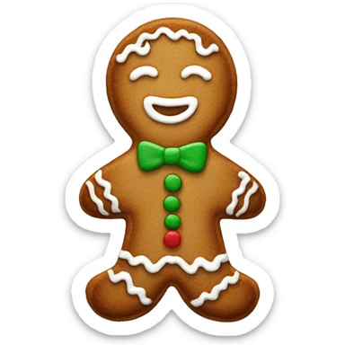 gingerbread cookie sticker