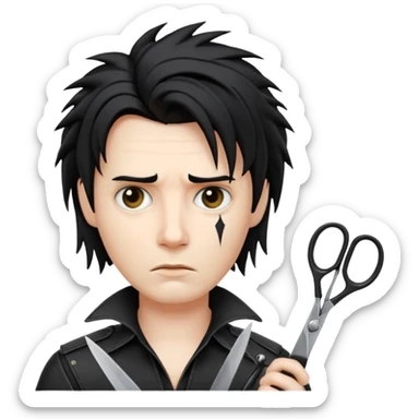 edward scissorhands emoji sticker